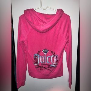 Juicy couture pink velour hoodie